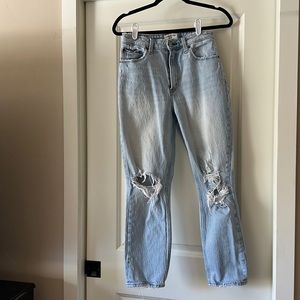 Abercrombie Curve Love High Rise Mom Jean